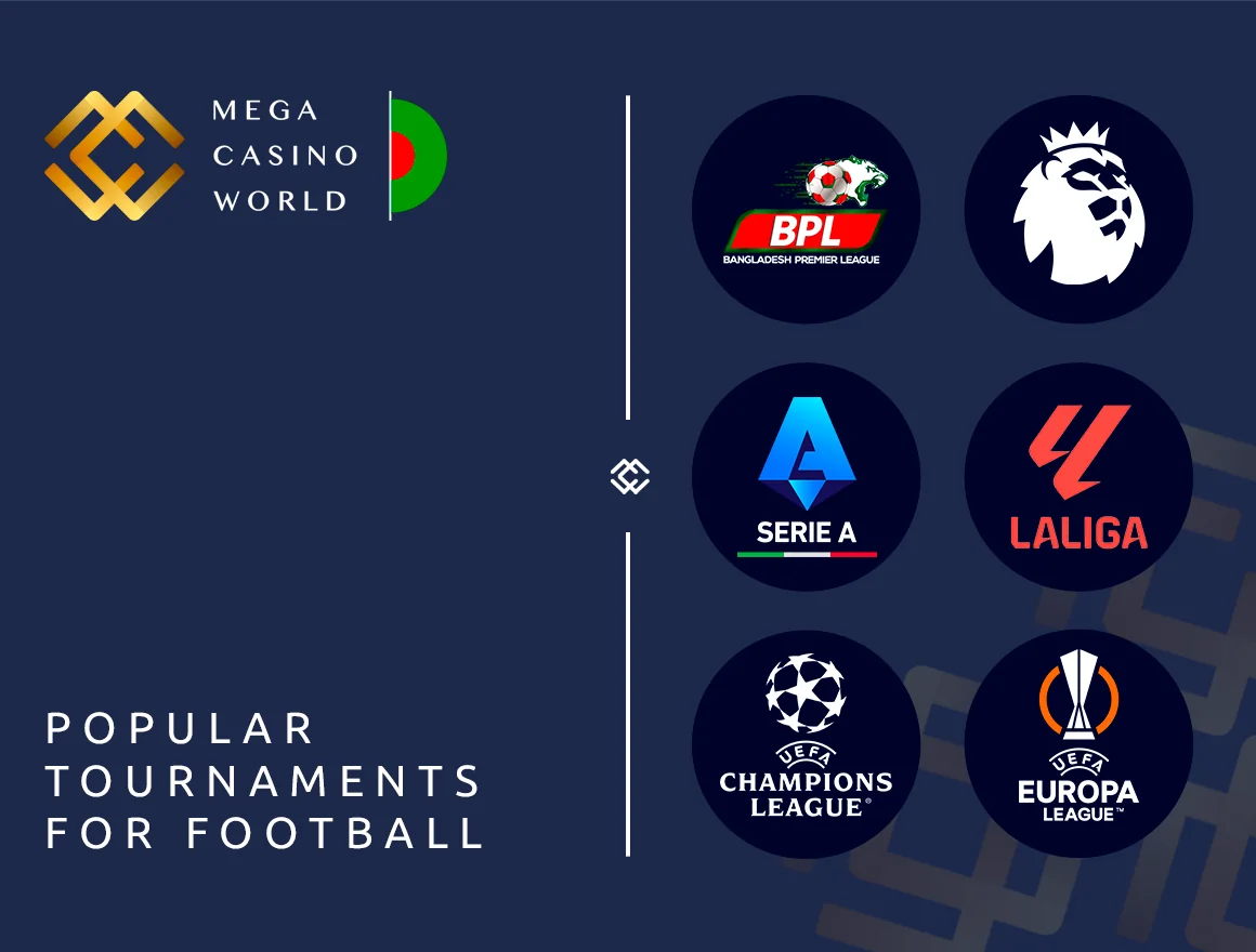Bet on all the biggest football tournaments and matches via MCW