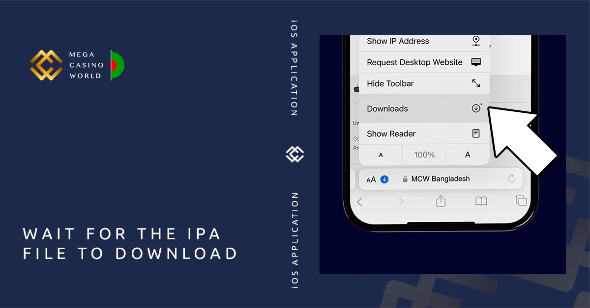To finalize the installation of the MCW app, simply follow this sequence of actions: