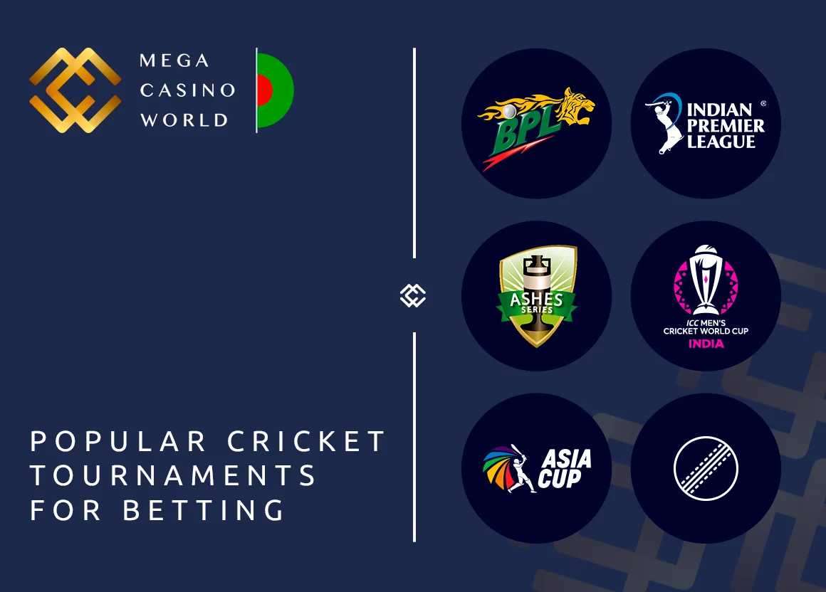 Every major cricket event is available for betting at MCW Bangladesh.