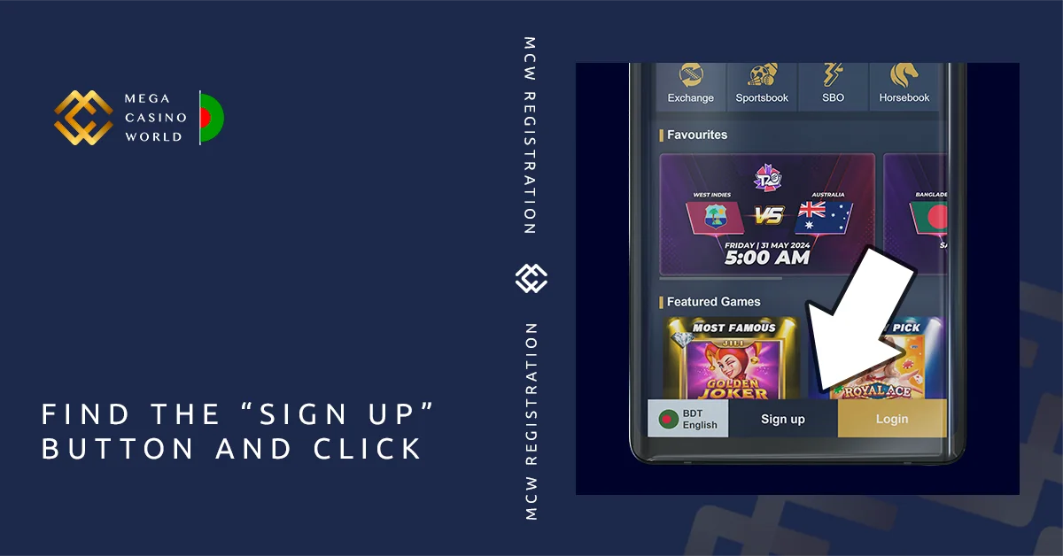 Tap the \"Sign Up\" button found at the bottom of your screen.