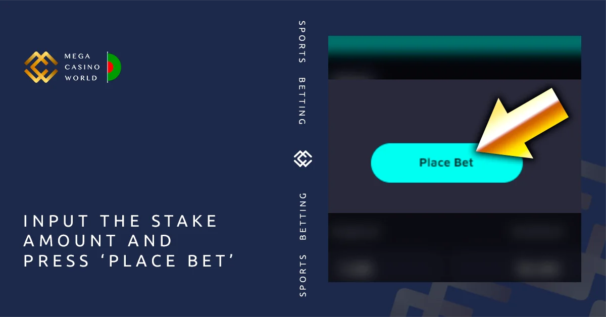 Enter the amount you wish to wager and click 'Place Bet'.